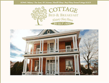 Tablet Screenshot of cottagebedandbreakfast.com